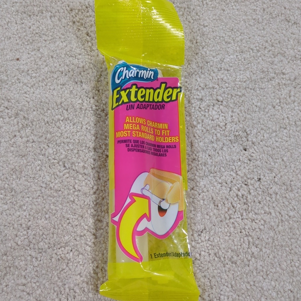 Charmin Toilet Paper Extender Adapter Mega Roll Fits Most Standard Holders NIP